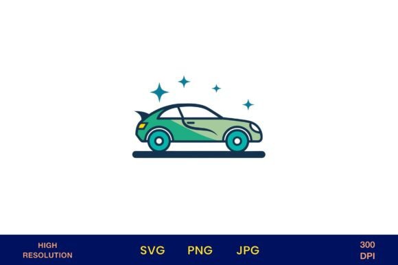 Download Vintage Car with Shine Sparkles - Premium Resources
