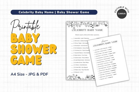 Download Celebrity Baby Name | Baby Shower Game - Show Collection