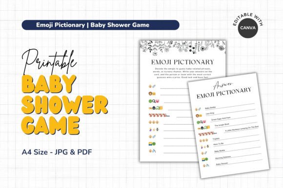Download Emoji PICTIONARY Baby Shower Game - Show Collection