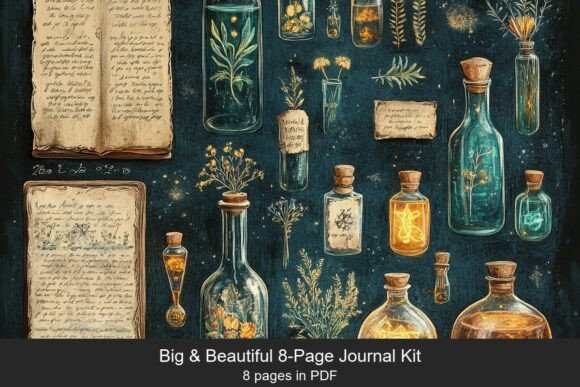 Download Alchemy Magic Junk Journal Kit - Magic Collection