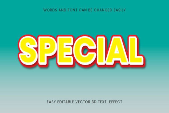 Download Special -  Text 3d Editable Style - Special Collection
