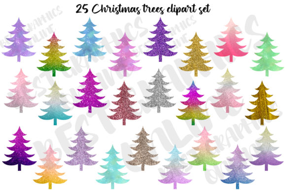 Download Christmas Tree Clipart, Shiny Christmas - Tree Collection
