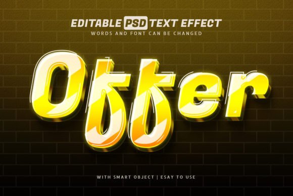 Download Offer Yellow Shine Text Effect - Premium Bundle