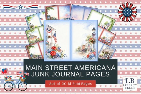 Download Main Street Americana Junk Journal Pages - Tree Collection